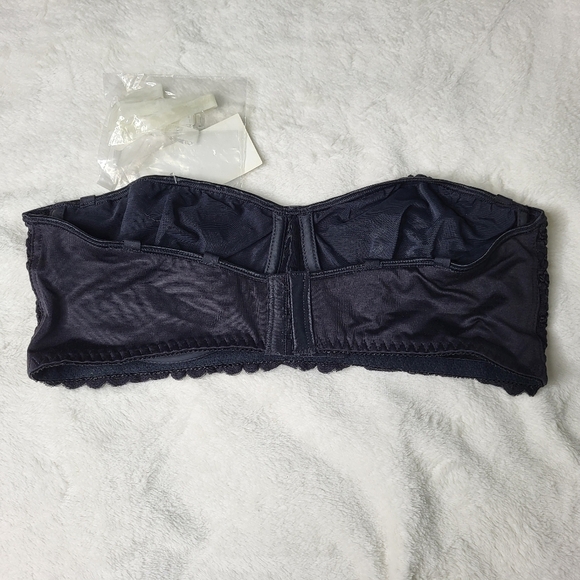 Black Olga Lacy Strapless Bra. 38C. Brand New. - Picture 12 of 12